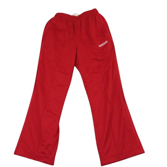 Nike Womens Track Pants M Red Active 3 Stripes Athletic Pullon Drawstring - Picture 1 of 13